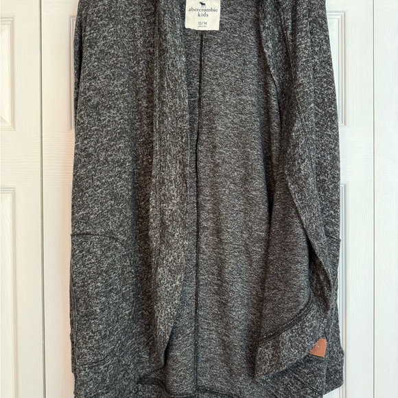 Abercrombie & Fitch BlackCardigan Sweater Lightweight Open-Front - Picture 1 of 5